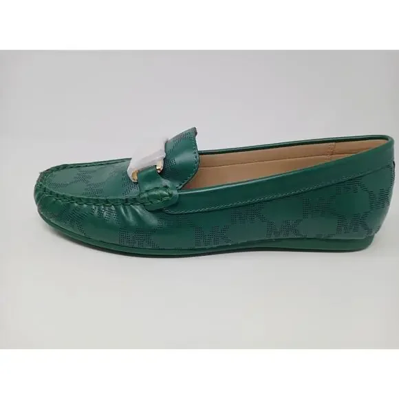 Michael Kors Camila Logo Moccasin Jewel Green Women SZ 7M 49S2CAFR1L New In Box - Picture 14 of 16